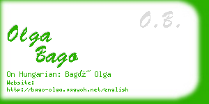 olga bago business card